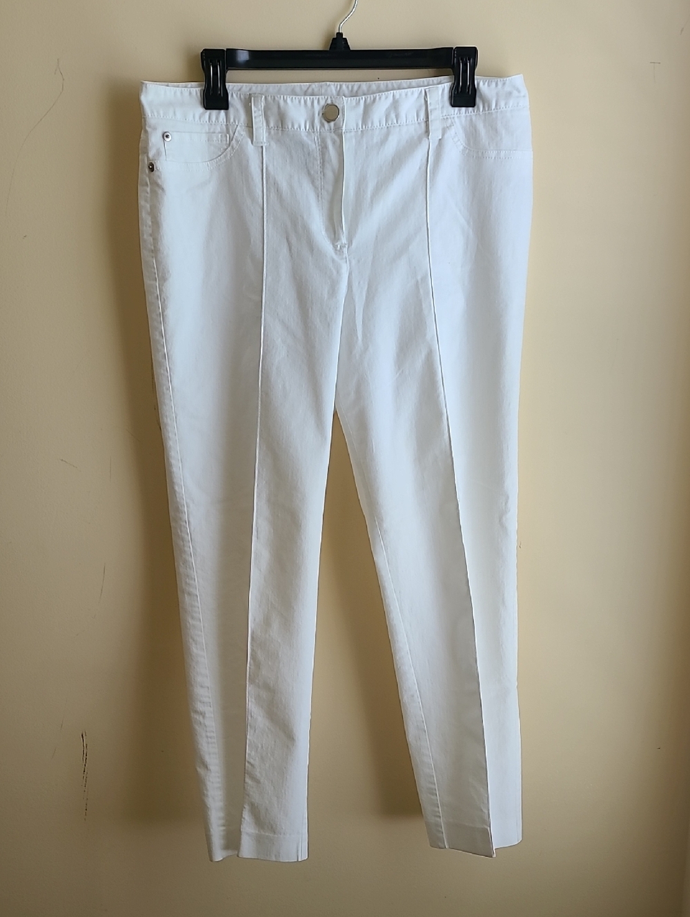 Sharagano White Cropped Ankle Pants